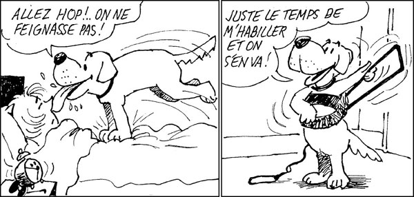 the beginning of the comic strip
