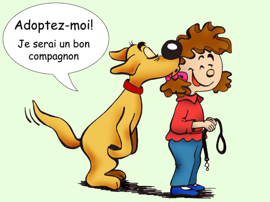 dessin: adoptez-moi! Je serai un bon compagnon