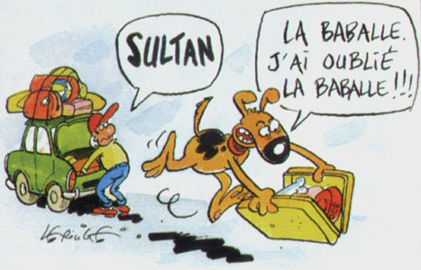 dessin, dpart en voyage: J'ai oubli la baballe